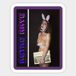 Retro Rave - Amiga 600 Girl Sticker